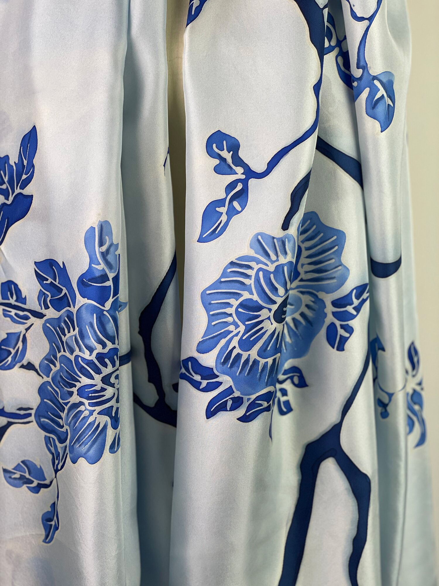 Rory Worby Blue Chinoiserie Scarf
